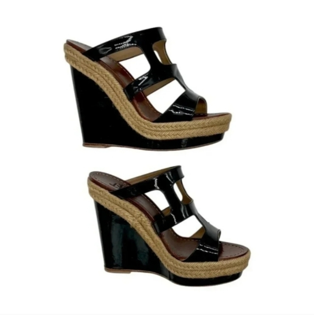 Christian Louboutin Black Wedge Sandals Size (39 (9)) - Picture 5 of 7